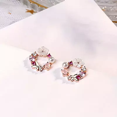 Elegant Copper Stud Earrings