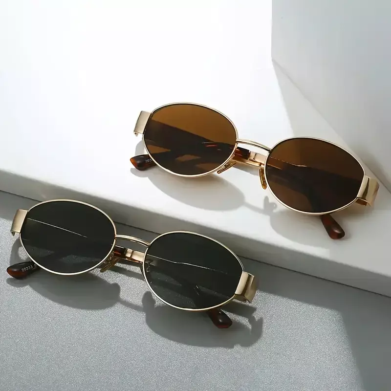 Retro Oval Fashion Glasses