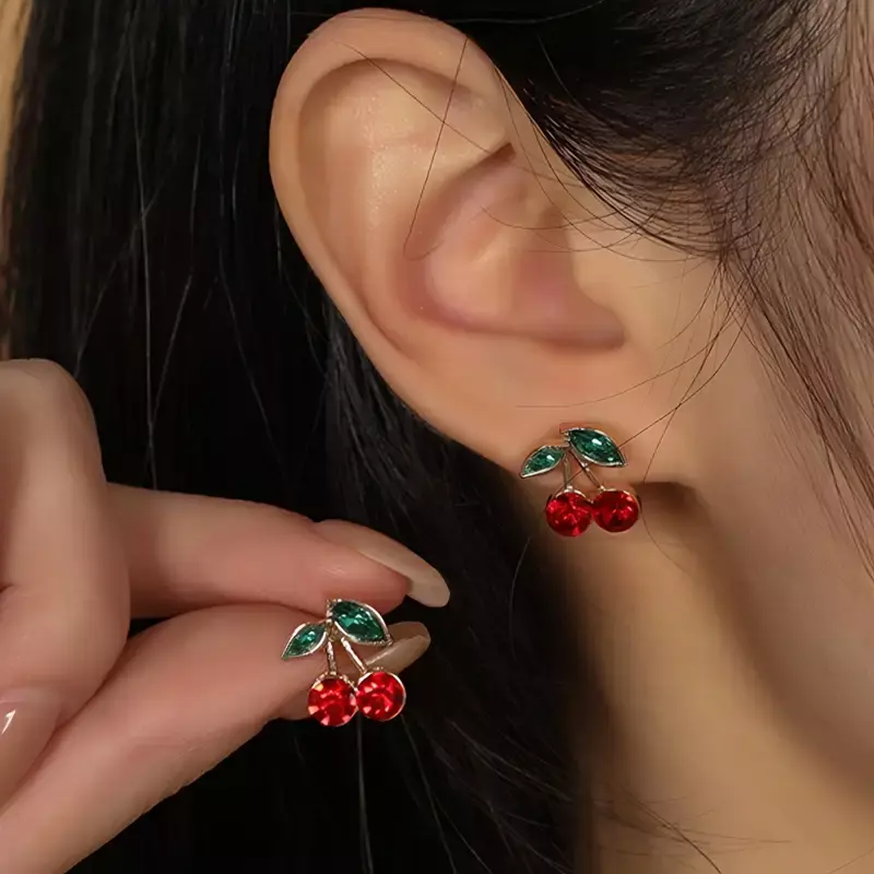 Elegant Cherry Earrings